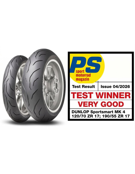 DUNLOP 190/55ZR17 (75W) TL SPORTSMART MK4 Zadná DOT 17/2026