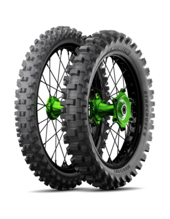MICHELIN 110/90-19 STARCROSS 6 MEDIUM SOFT 62M NHS TT M/C Zadná DOT 04-18/2026 MICHELIN 110/90-19 STARCROSS 6 MEDIUM SOFT 62M NHS TT M/C Zadná DOT 04-18/2026